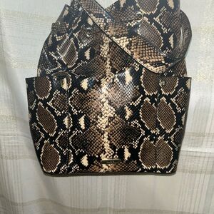 Aldo Appledalee Brown Snakeskin Crossbody Bag